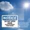 Signmission Do Not Open Door Must Be Opened From The Inside, 10 in W x Rectangle, Vinyl Decal OS-2PACK-NS-D-710-L-11315 - alternate 4